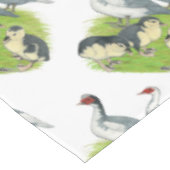 Eenden Blauwe Bonte Muskovy Familie Tafelkleed (Gekanteld)