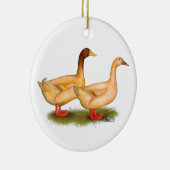 Eenden: Buff Orpington Keramisch Ornament (Rechts)