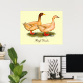 Eenden: Buff Orpington Poster (Thuiskantoor)