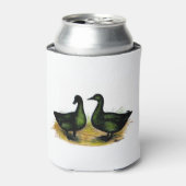 Eenden: Cayuga Pair Blikjeskoeler (Blikje Voorkant)