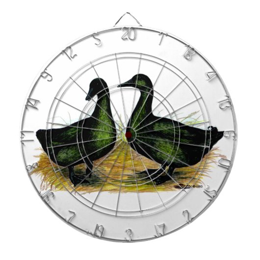 Eenden: Cayuga Pair Dartbord (Voorkant)