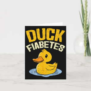 Eenden Diabetes Funny Eend Diabetes Bewustzijn Man Kaart