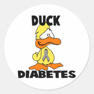 Eenden Diabetes Ronde Sticker