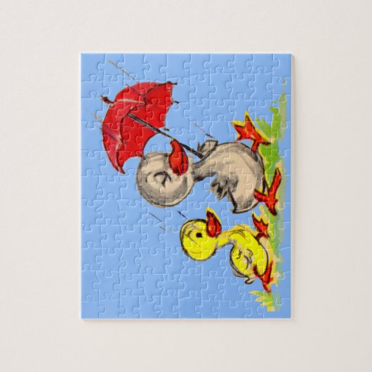 eenden en eenden legpuzzel (Verticaal)