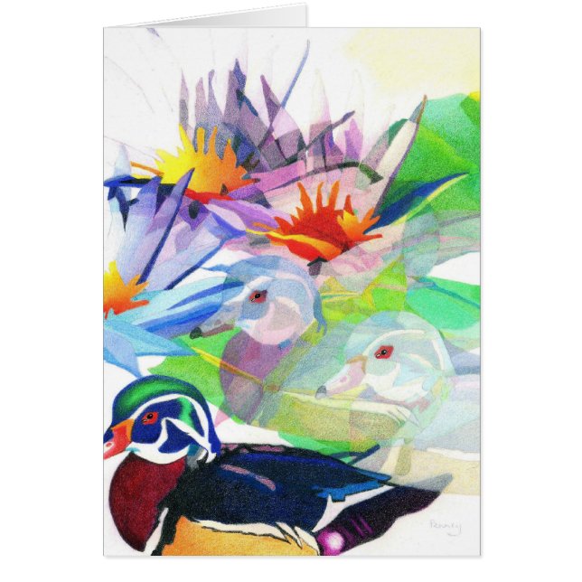 Eenden en lotus (Voorkant)