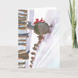 eenden in Boston gemeenschappelijk tijdens het de Feestdagen Kaart