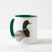 Eenden in de sneeuw mok (Voorkant links)