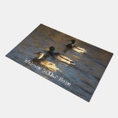 Eenden in de waterdoormat deurmat (Schuin)