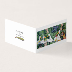 eenden in een rij gevouwen Kaart