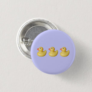 Eenden in een rij ronde button 3,2 cm