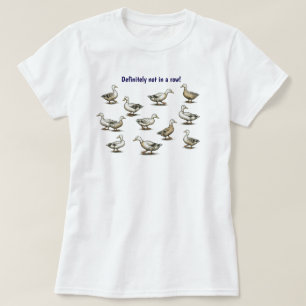 Eenden in een rij t-shirt