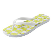 Eenden in een row gele rubberen eend Ducky Teensli Teenslippers (Schuin)
