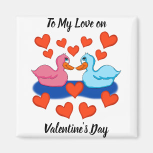 Eenden in Love Magnet Magneet