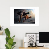 Eenden in vlucht poster (Thuiskantoor)