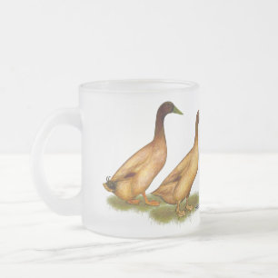 Eenden: Khaki Campbell Matglas Koffiemok