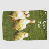 eenden, levend, wei, dier, boerderij, landleven, g golfhanddoek (Horizontaal)