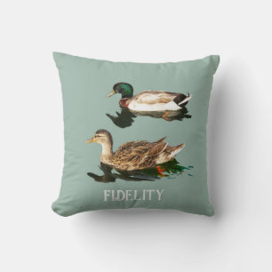 Eenden Mallards Eetbare Frosting Rondes Kussen