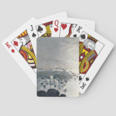 Eenden, Mallards en Zwans op het meer bij zonsonde Pokerkaarten (Achterkant)