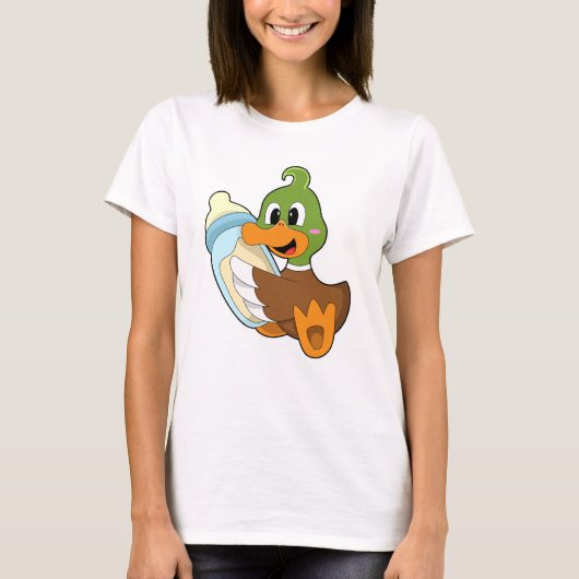 Eenden met melkfles t-shirt (Voorkant)