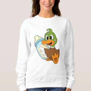 Eenden met melkfles trui