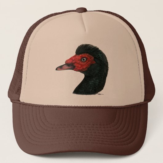 Eenden:  Muscovy Head Trucker Pet (Voorkant)