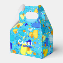 Eenden-n-Stippen-stijl-3-Blauw 2-GABLE FAVOR BOX