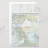 Eenden onder een brug briefpapier (Voorkant / Achterkant)
