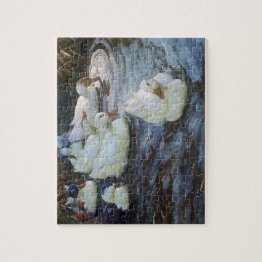 Eenden op een Pond Legpuzzel (Verticaal)