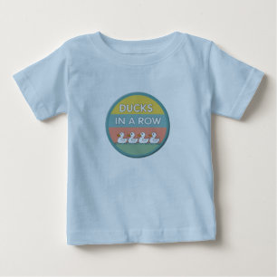 Eenden op een rij Schattige Motivatie T-shirt