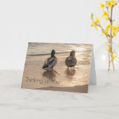 Eenden op het strand kaart (Gele Bloem)