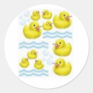 eenden ronde sticker