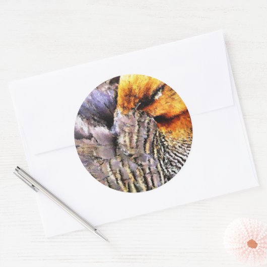 EENDEN RONDE STICKER (Envelop)