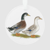 Eenden: Silver Appleyard Ornament (achterkant)