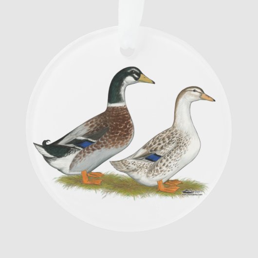 Eenden: Silver Appleyard Ornament (voorkant)