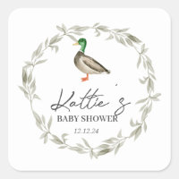 Eenden sticker, slijmvliessicker, eenden baby show