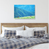Eenden van de bergen canvas afdruk (Insitu (Slaapkamer))