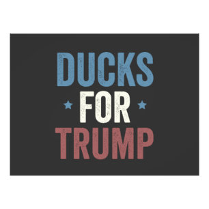 Eenden Voor Trump Vance Verkiezing 2024 Foto Afdruk