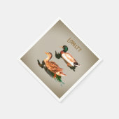 Eenden, wilde eenden. loyaliteit servet (Hoek)