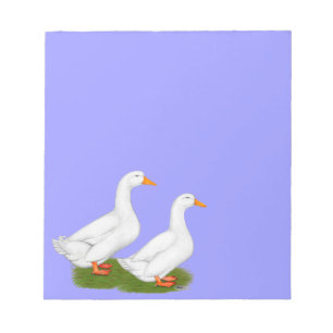Eenden: Witte pekins Notitieblok