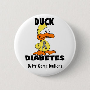 Eendendiabetes - Gepersonaliseerd Ronde Button 5,7 Cm