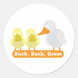 eendengans ronde sticker