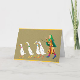 Eendenhoedster Feestdagen Kaart