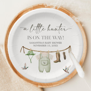 Eendenjacht Baby Shower Papieren Bordje