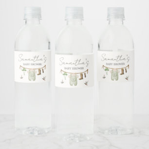 Eendenjacht Baby Shower Waterfles Etiket