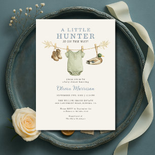 Eendenjacht Waslijn Baby Shower Kaart