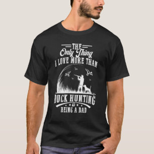 Eendenjagen met vader hond jager t-shirt