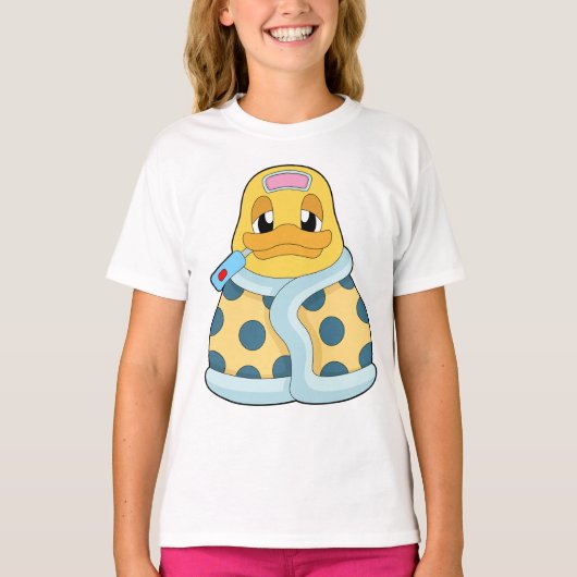 Eendenkoorts thermometer t-shirt (Voorkant)