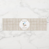 eendenverjaardag waterfles etiket (Enkel label)