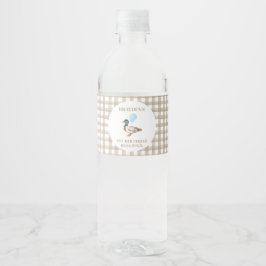 eendenverjaardag waterfles etiket