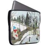 Eendenvijver - Winter Laptop Sleeve (Voorkant Rechts)